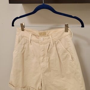 Morther Women's High Rise Cream Shorts Size 25
